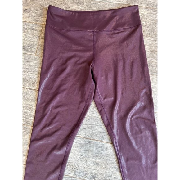 Zyia Active Leggings size 16 18 Reflective Galaxy stretch yoga pants high rise - Picture 4 of 9